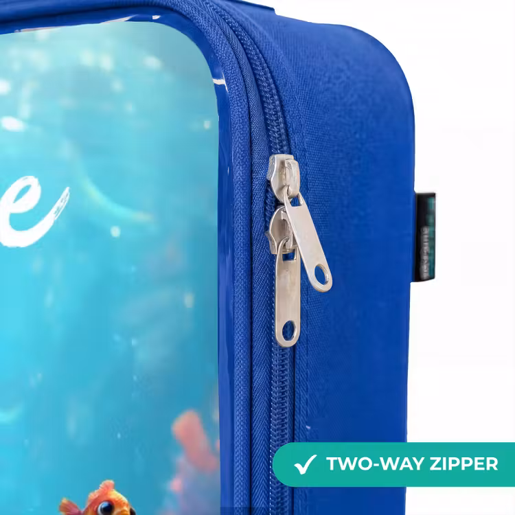 Children's suitcase with name - Blue - Reef - Coral - Shark - Animal — 6