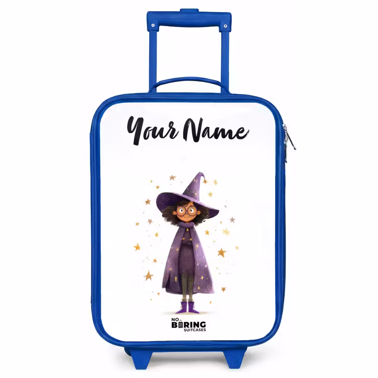 Children's suitcase with name - Blue - The purple wizard's cloak — 1
