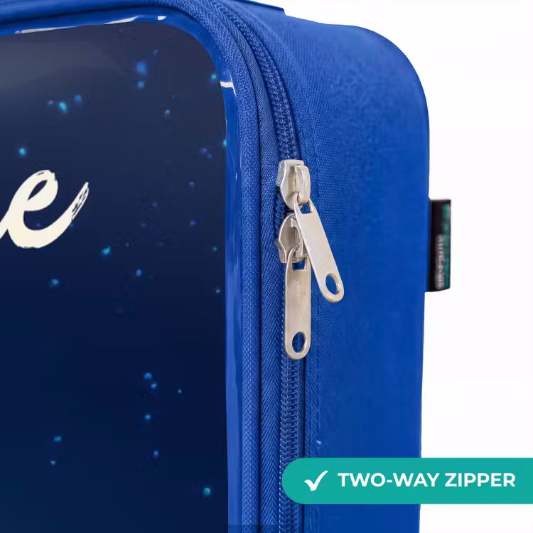 Children's suitcase with name - Blue - Witch in Moonlight Flight — 6