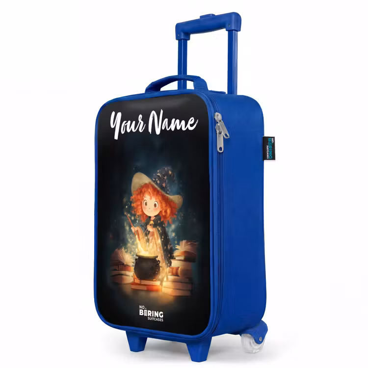 Children's suitcase with name - Blue - Witch with Sparkling Magic Potion — 5