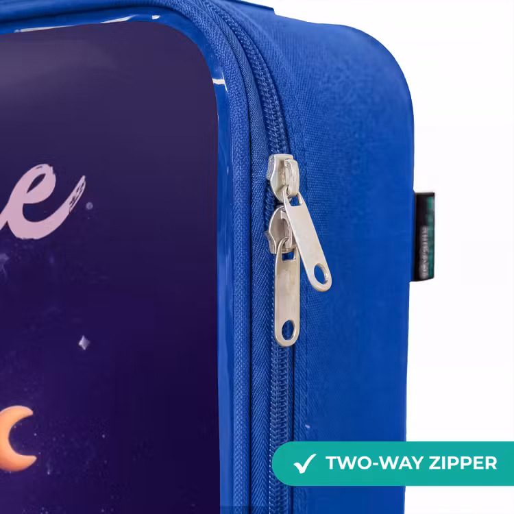Children's suitcase with name - Blue - Cosmic tentacle monster — 6
