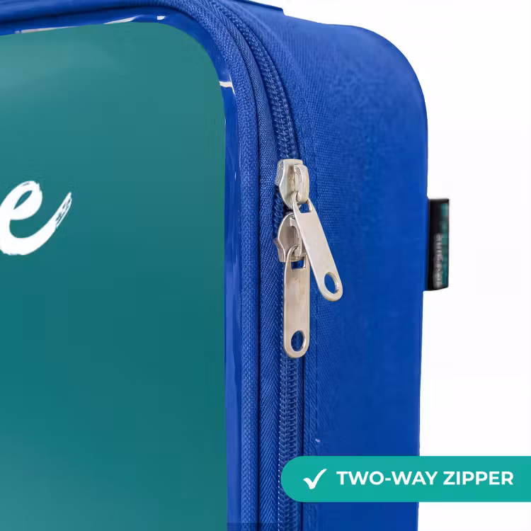Children's suitcase with name - Blue - Hamster - Carrot - Animal — 6