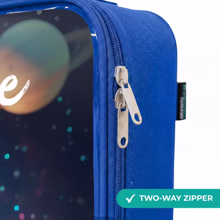 Children's suitcase with name - Blue - Merry alien creature — 6