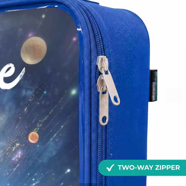 Children's suitcase with name - Blue - Merry alien friends — 6