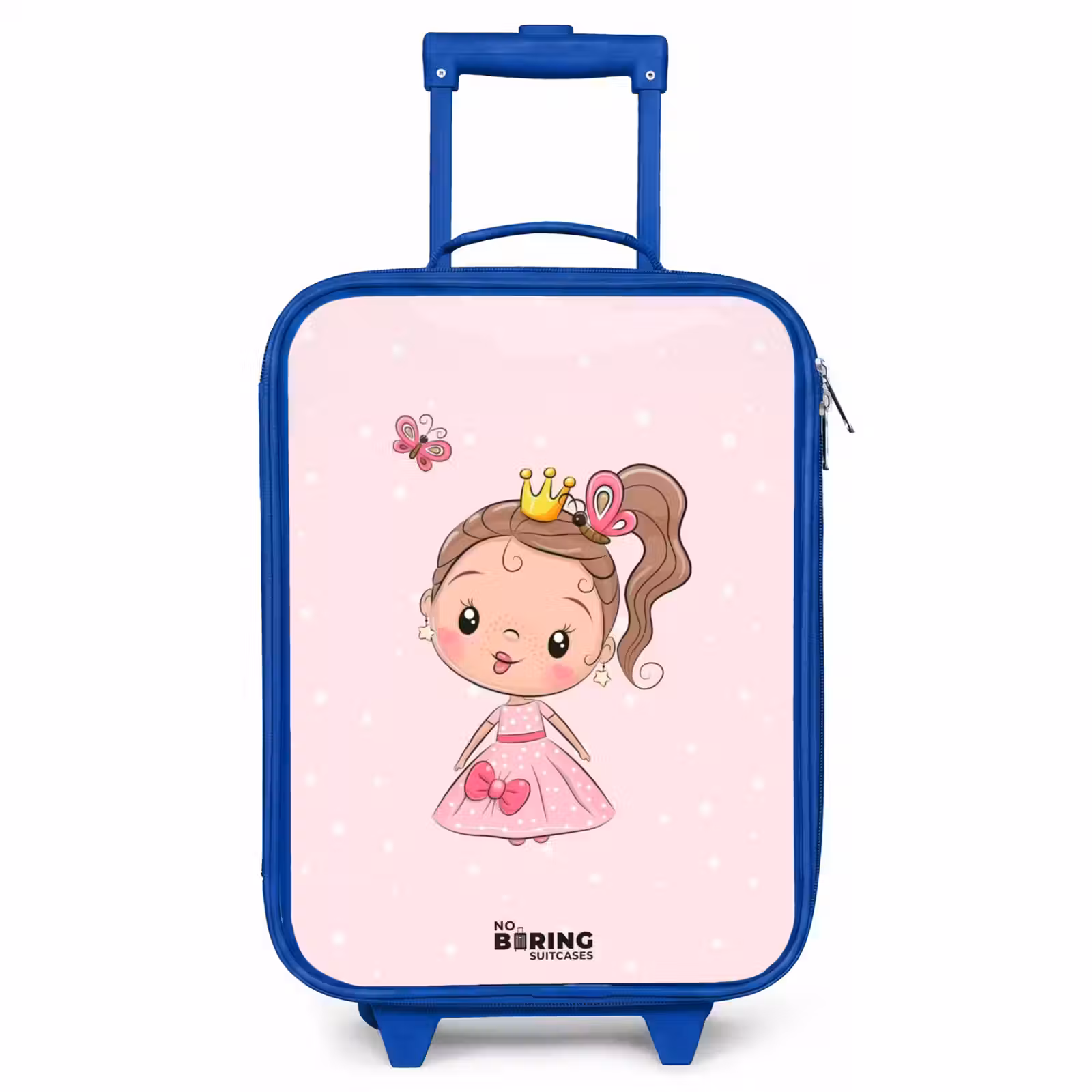 Children's suitcase - Blue - Princess with a pink dress — 1