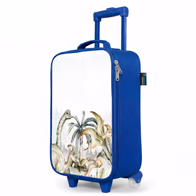 Children's suitcase - Blue - Dinos in a rugged landscape — 5