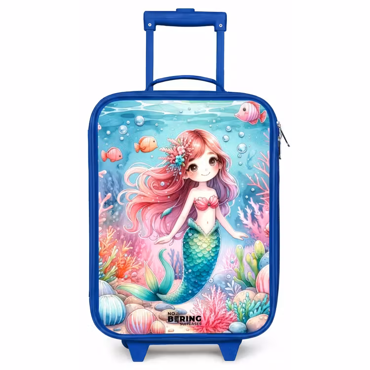 Children's suitcase - Blue - Kira crystal tail — 1