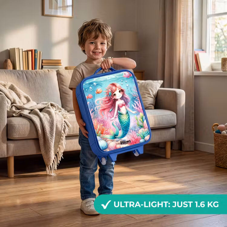 Children's suitcase - Blue - Kira crystal tail — 3