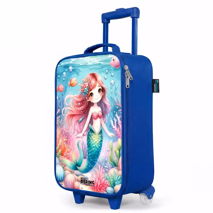 Children's suitcase - Blue - Kira crystal tail — 5