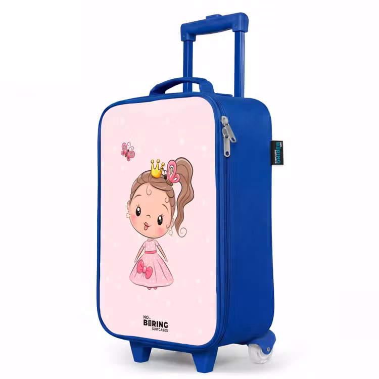 Children's suitcase - Blue - Princess with a pink dress — 5