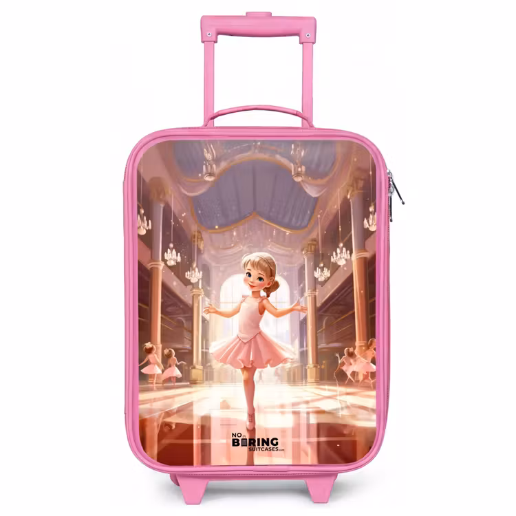 Children's suitcase - Pink - Dancing ballerina in a pink tutu — 1