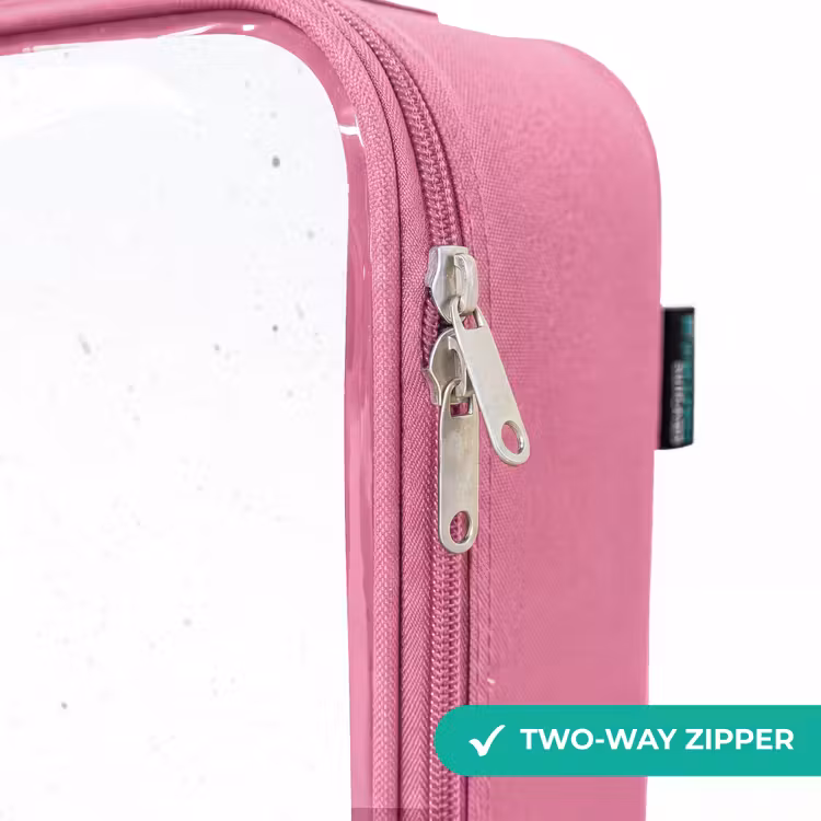 Children's suitcase - Pink - Dinos in a rugged landscape — 4