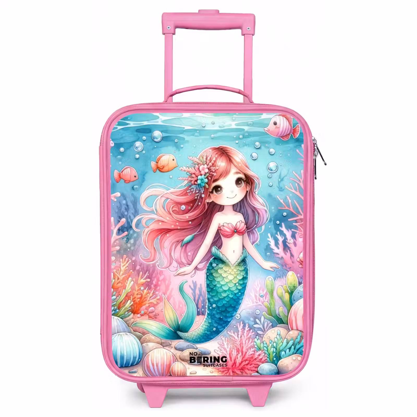 Children's suitcase - Pink - Kira crystal tail — 1