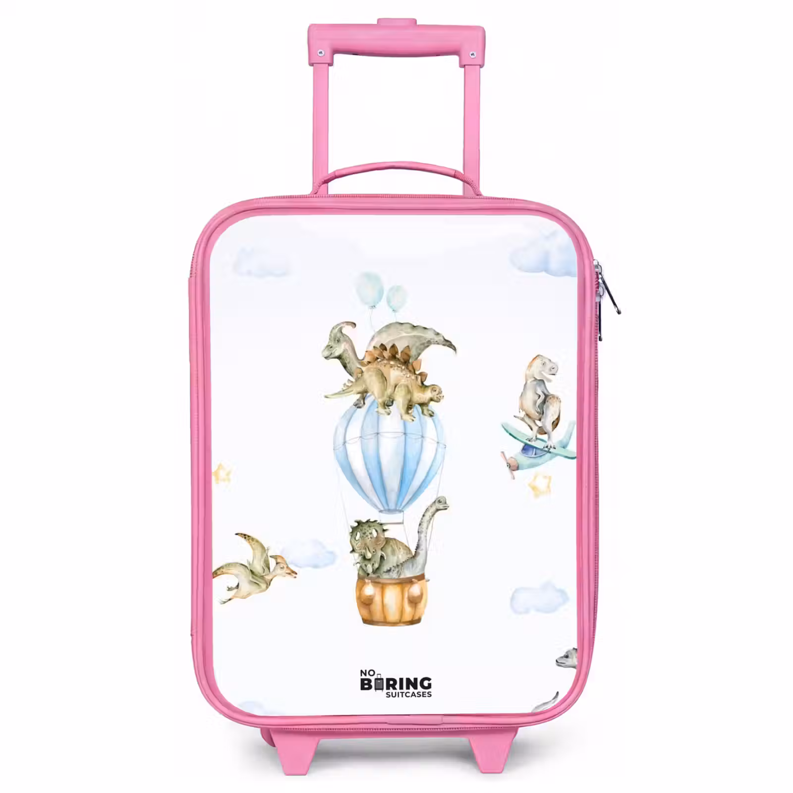 Children's suitcase - Pink - Wandering dinosaurs — 1