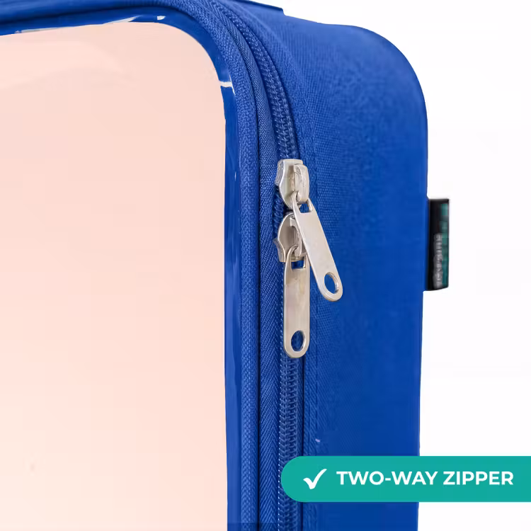 Children's suitcase - Blue - Princess in a pink dress with crown — 6