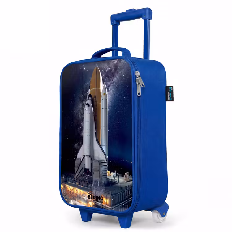 Children's suitcase - Blue - Space shuttle ready to take off — 5
