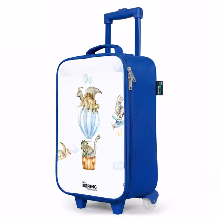 Children's suitcase - Blue - Wandering dinosaurs — 5