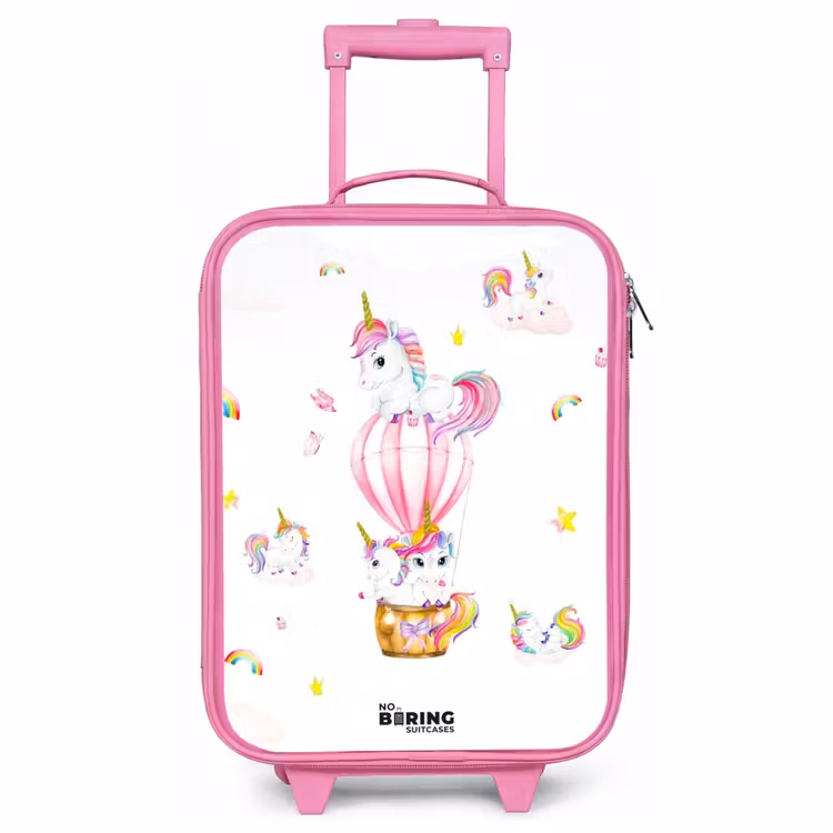 Children's suitcase - Pink - Airy unicorns — 1