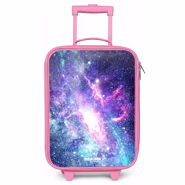 Children's suitcase - Pink - Colorful galaxy — 1