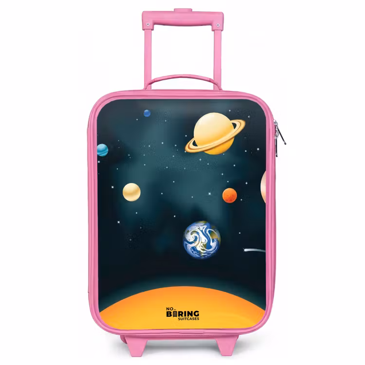 Children's suitcase - Pink - Planets of the solar system — 1