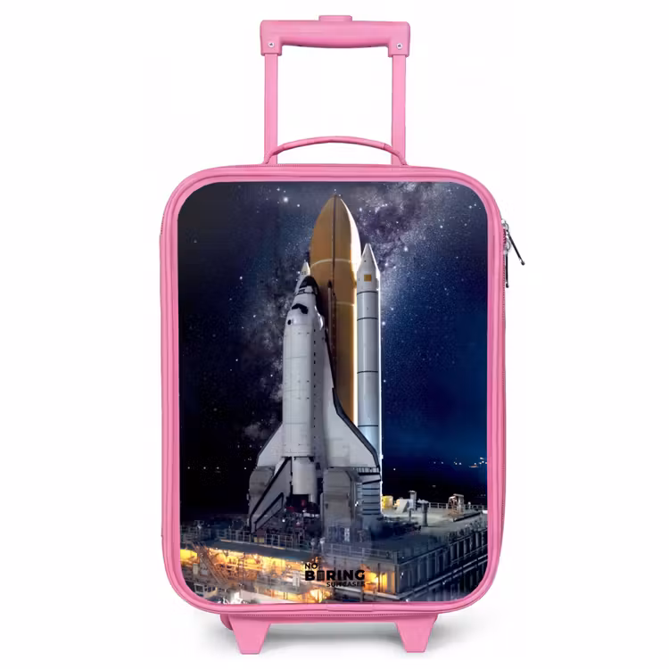 Children's suitcase - Pink - Space shuttle ready to take off — 1