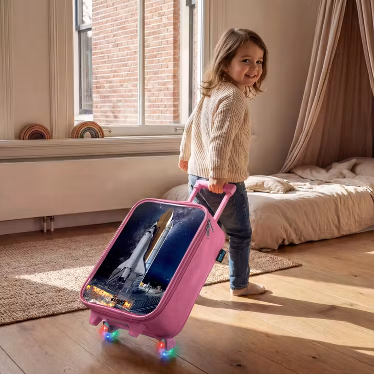 Children's suitcase - Pink - Space shuttle ready to take off — 2