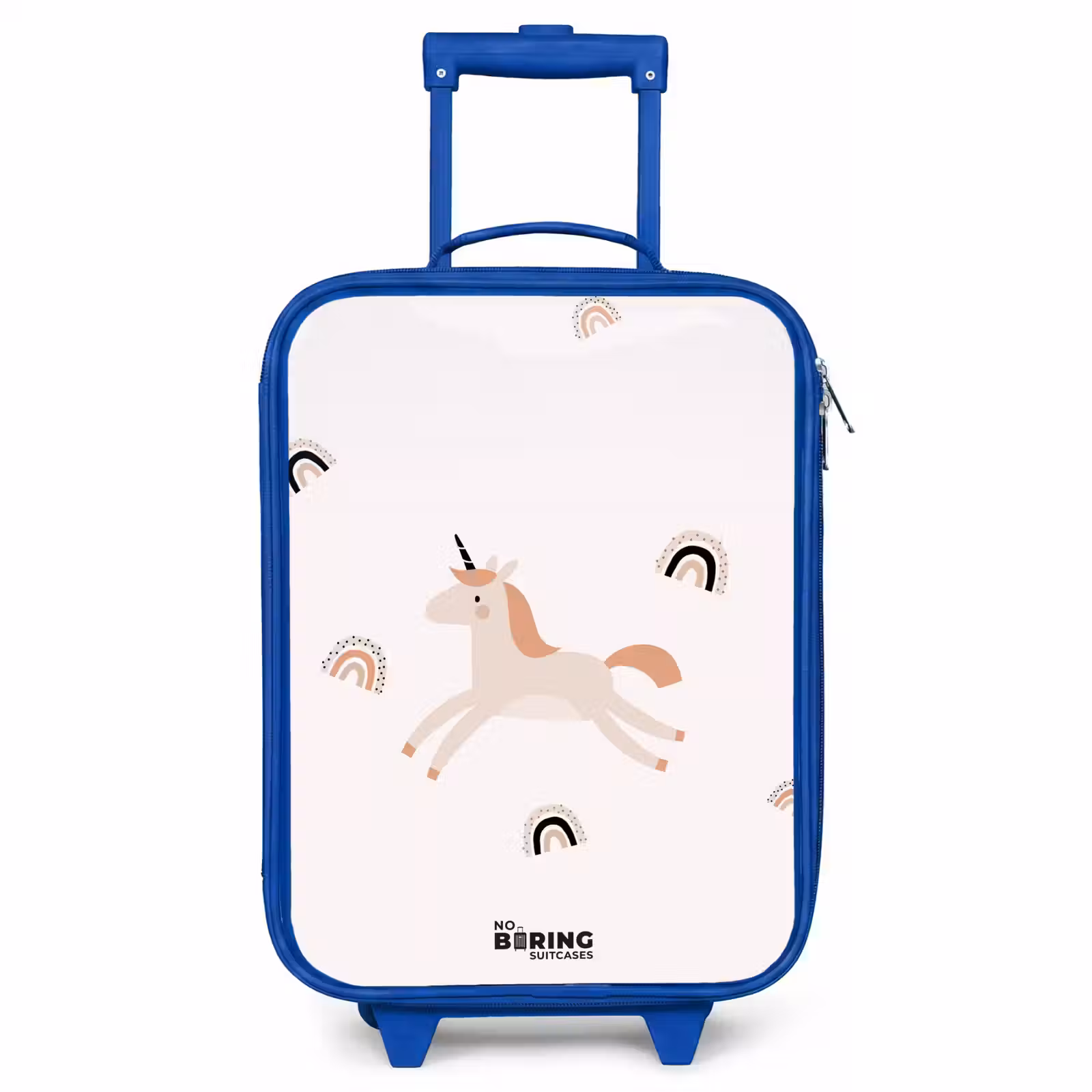 Children's suitcase - Blue - Unicorn with orange mane — 1