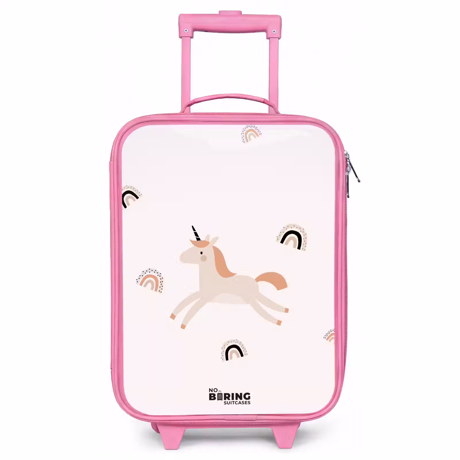 Children's suitcase - Pink - Unicorn with orange mane — 1