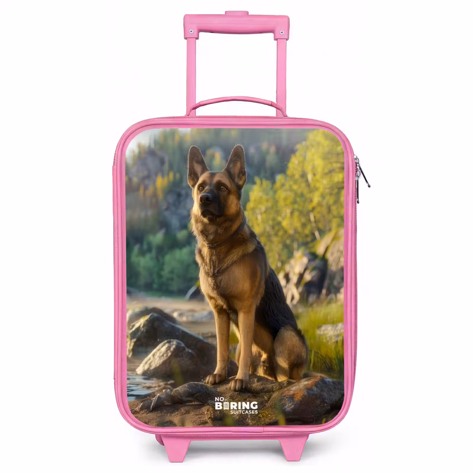 Children's suitcase - Pink - Watching sheepdog on the rocks — 1