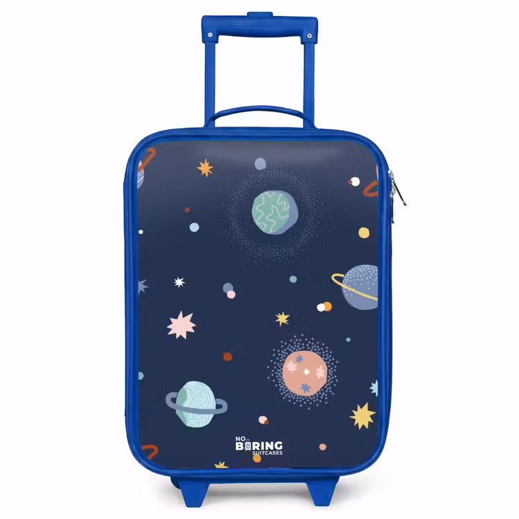 Children's suitcase - Blue - Pattern of planets — 1