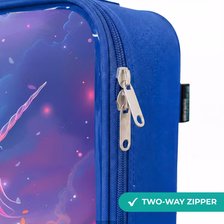 Children's suitcase - Blue - Purple Unicorn in Magical Environment — 6