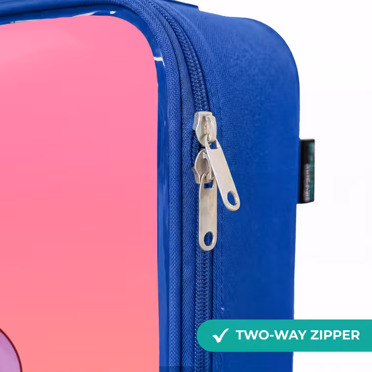 Children's suitcase - Blue - Small unicorn with rainbow colors — 6