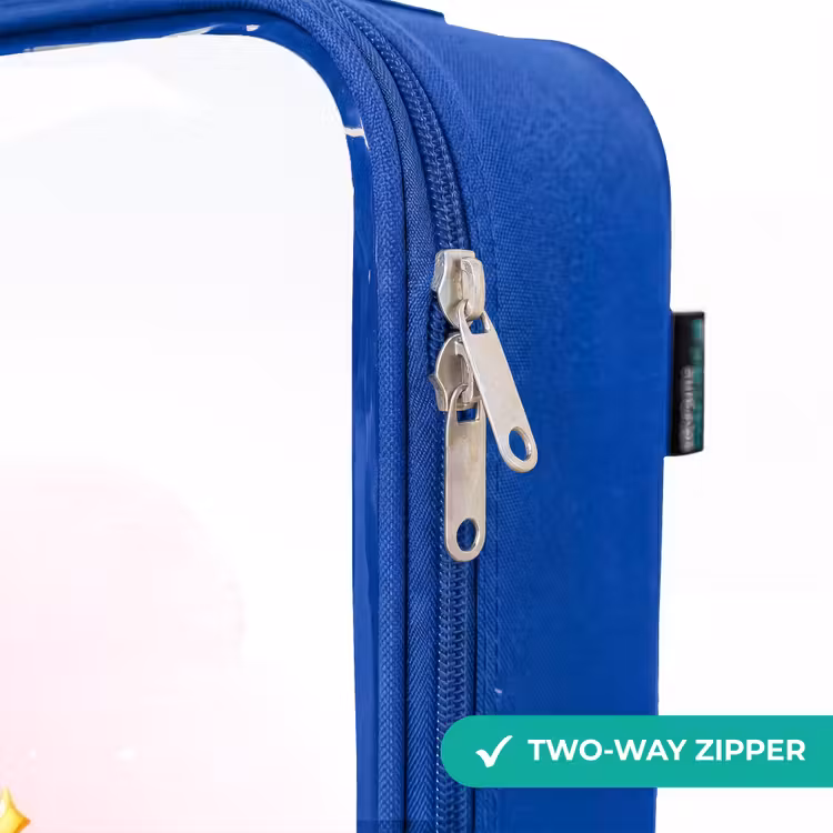 Children's suitcase - Blue - Unicorn with rainbow mane on a cloud — 6