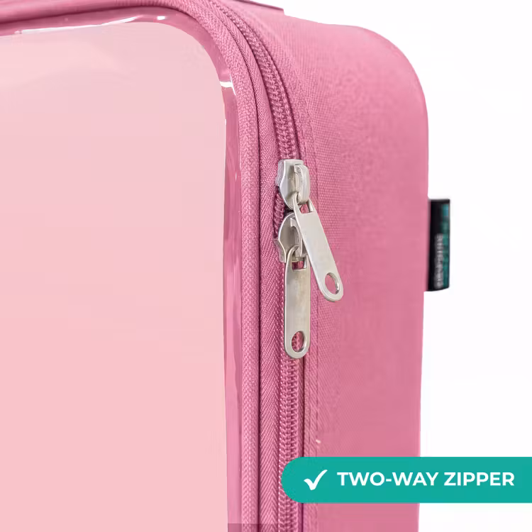 Children's suitcase - Pink - Cartoon unicorn with rainbow mane — 4