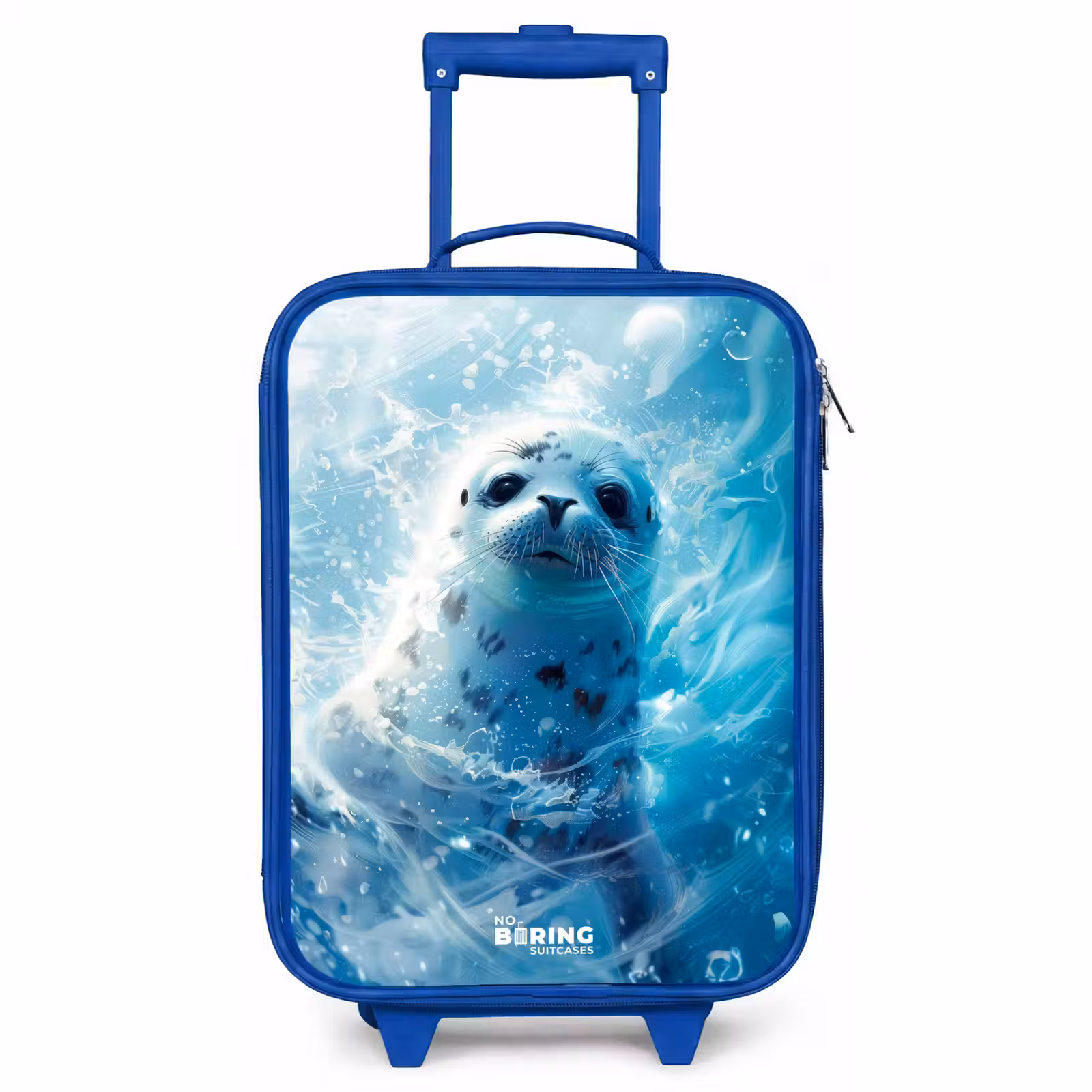 Children's suitcase - Blue - Seal pup in clear blue water — 1
