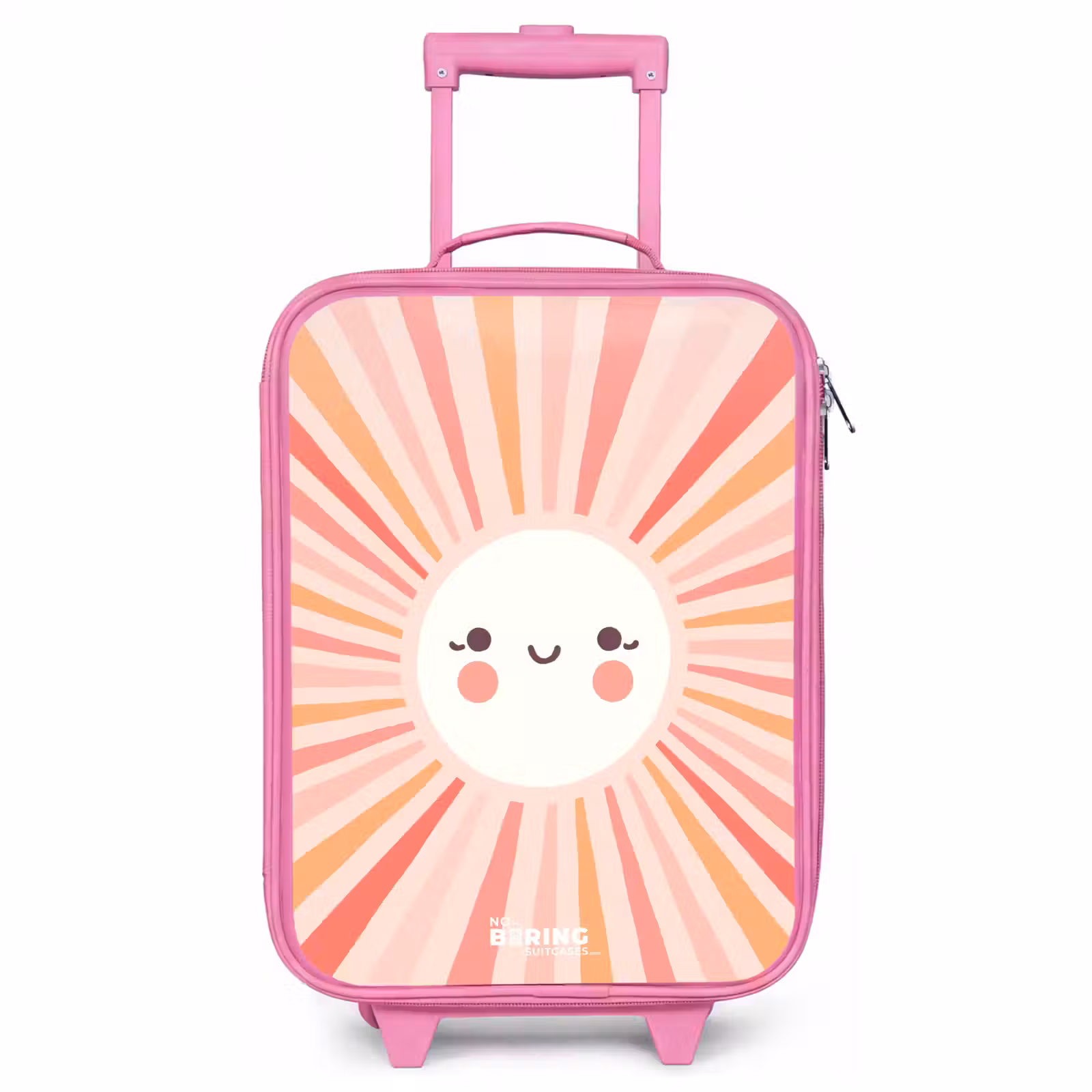 Children's suitcase - Pink - Round sun with face — 1
