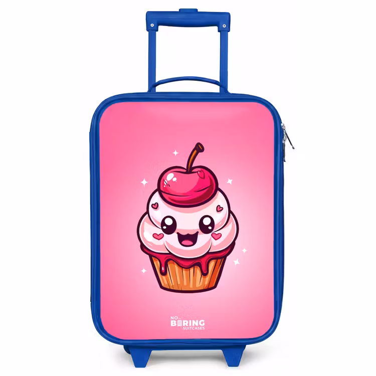 Children's suitcase - Blue - Carrie cupcake — 1