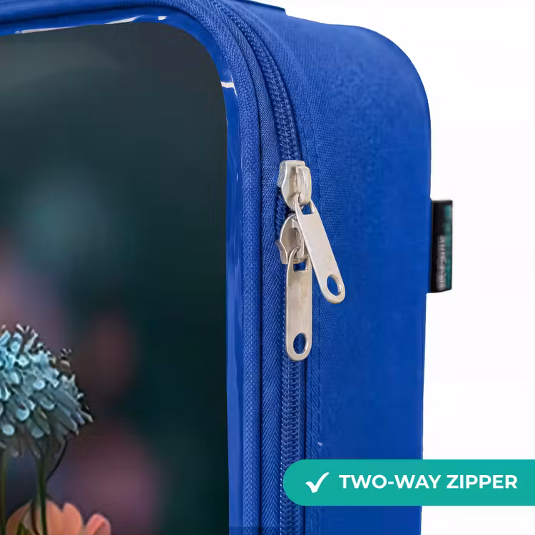 Children's suitcase - Blue - Kitten among flowers — 6