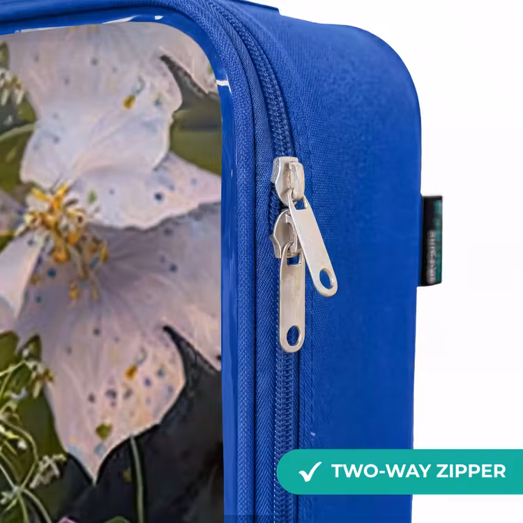 Children's suitcase - Blue - Mouse surrounded by leaves — 6
