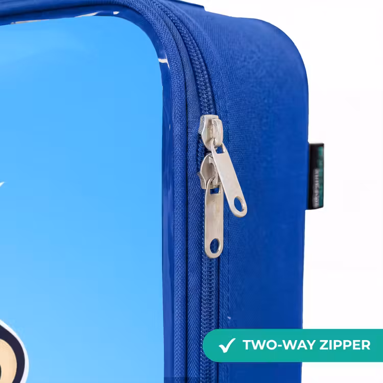 Children's suitcase - Blue - Pizza with blue background — 6