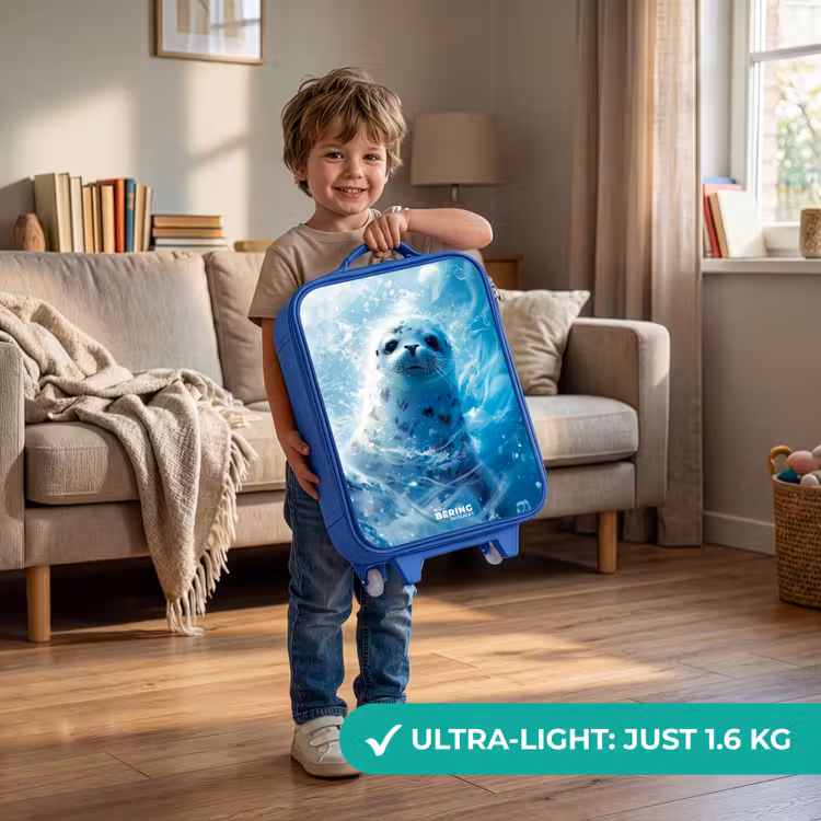 Children's suitcase - Blue - Seal pup in clear blue water — 3