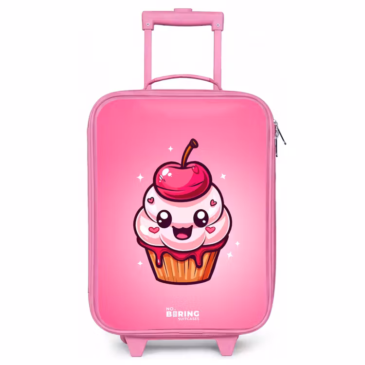 Children's suitcase - Pink - Carrie cupcake — 1
