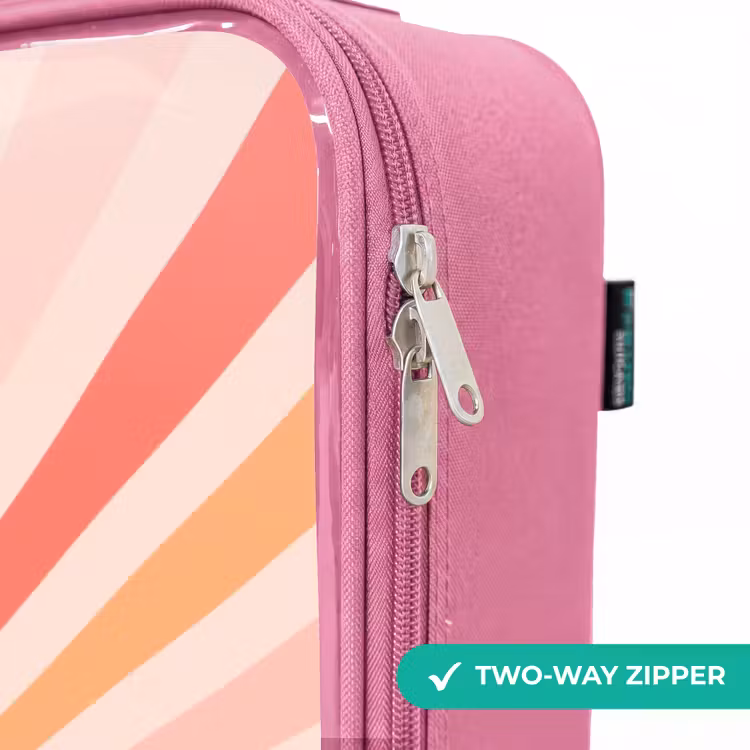 Children's suitcase - Pink - Round sun with face — 4