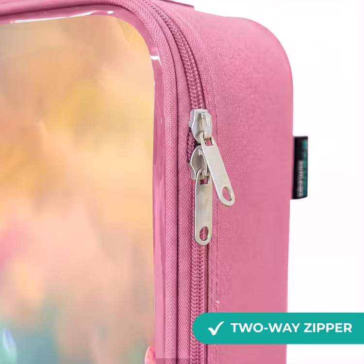 Children's suitcase - Pink - Young dog among brightly colored flowers — 4