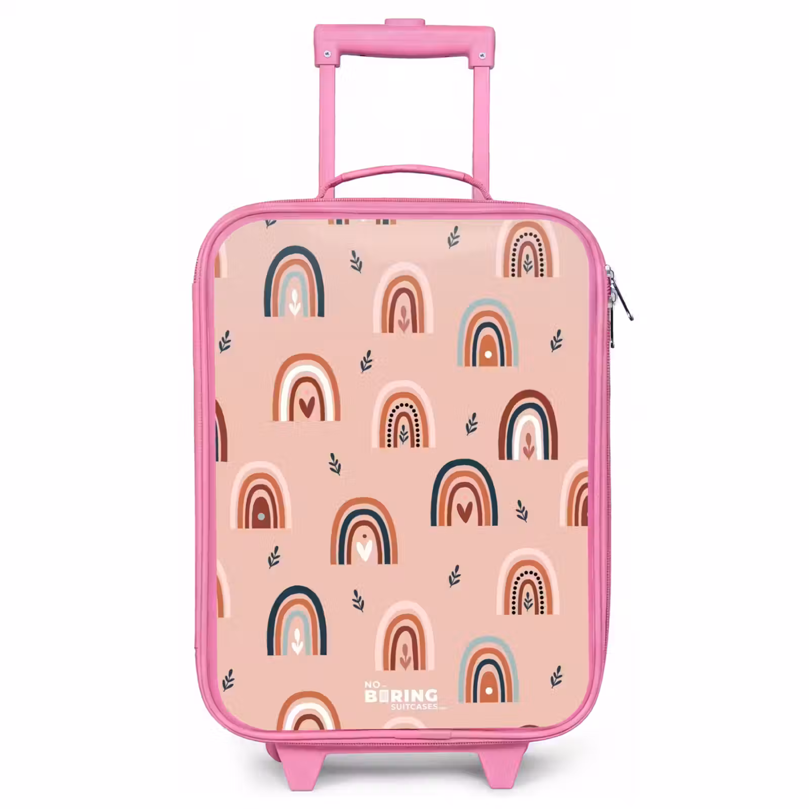 Children's suitcase - Pink - Pink rainbows pattern — 1