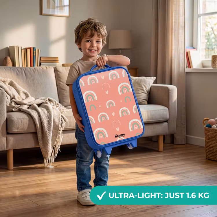 Children's suitcase - Blue - Coral color arcs — 3