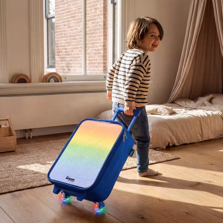 Children's suitcase - Blue - Pastel rainbow of chalk — 2