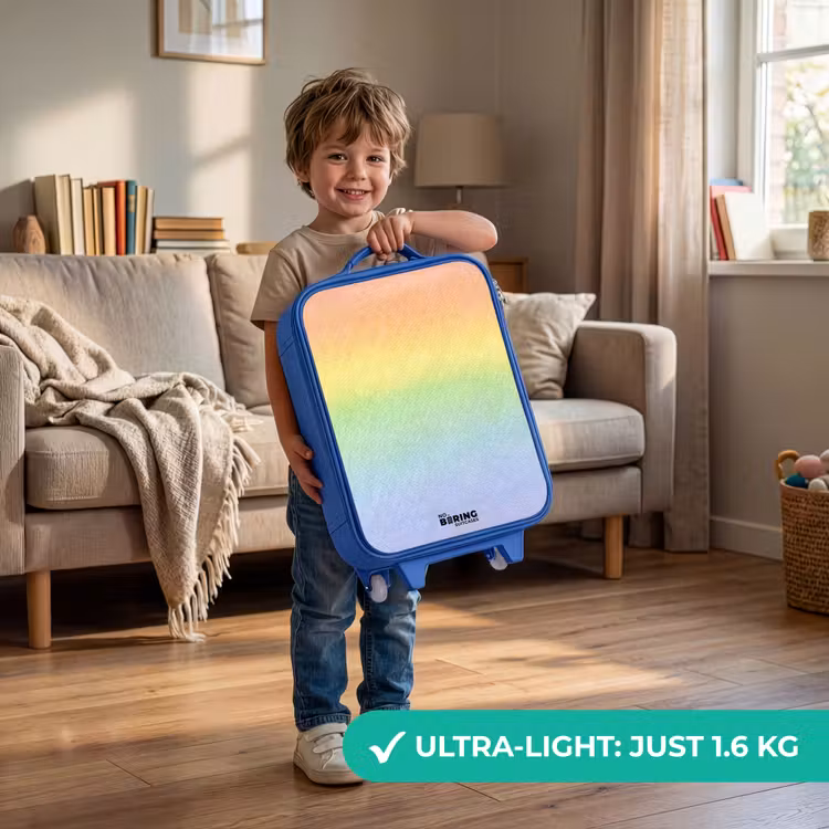 Children's suitcase - Blue - Pastel rainbow of chalk — 3