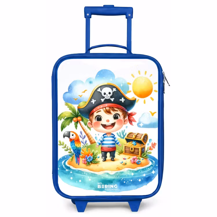 Children's suitcase - Blue - Pirate on an island — 1