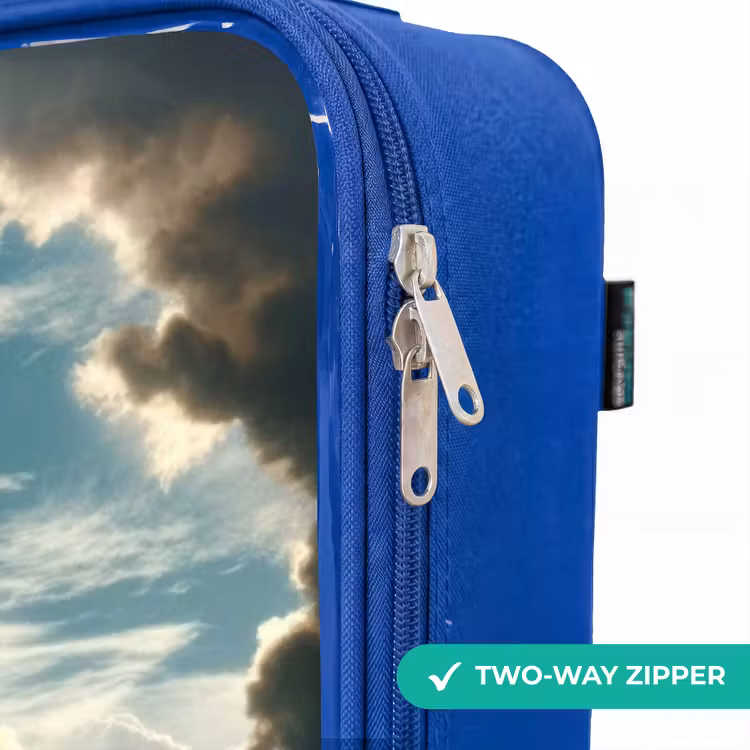 Children's suitcase - Blue - Pirate ship on a raging sea — 6